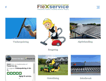 Tablet Screenshot of flexservice.dk